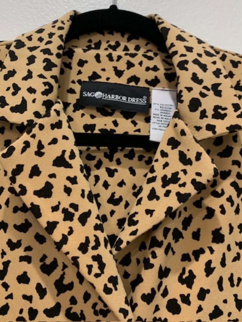 Sag Harbor Dress/Coat Leopard Print, Size 8 - Picture 12 of 12